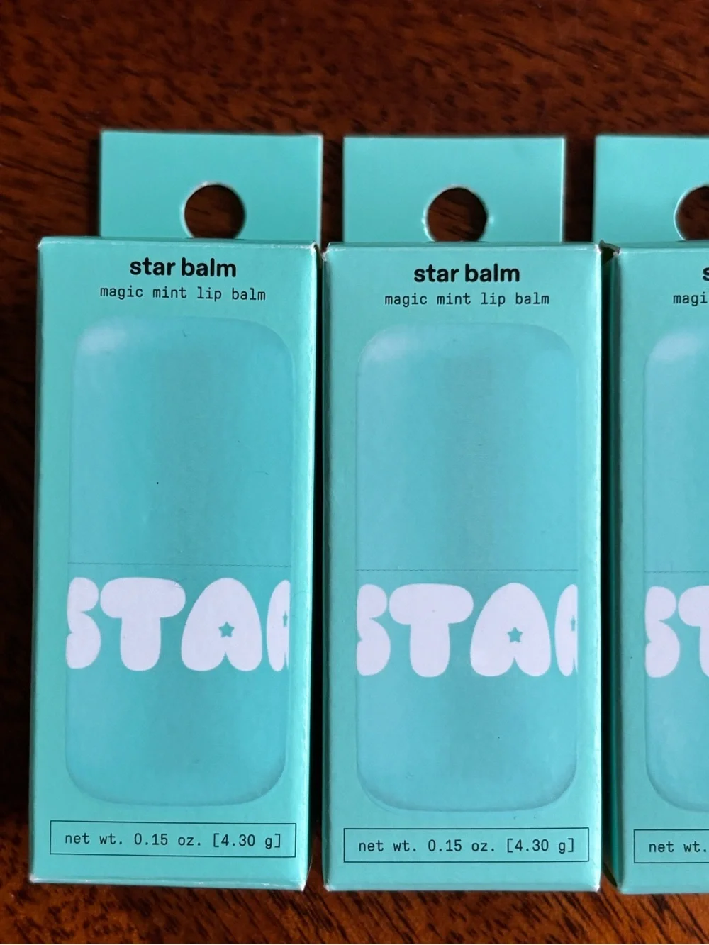 Star Balm Magic Mint Lip Balm - Aqua Blue Packaging (Set of 3)